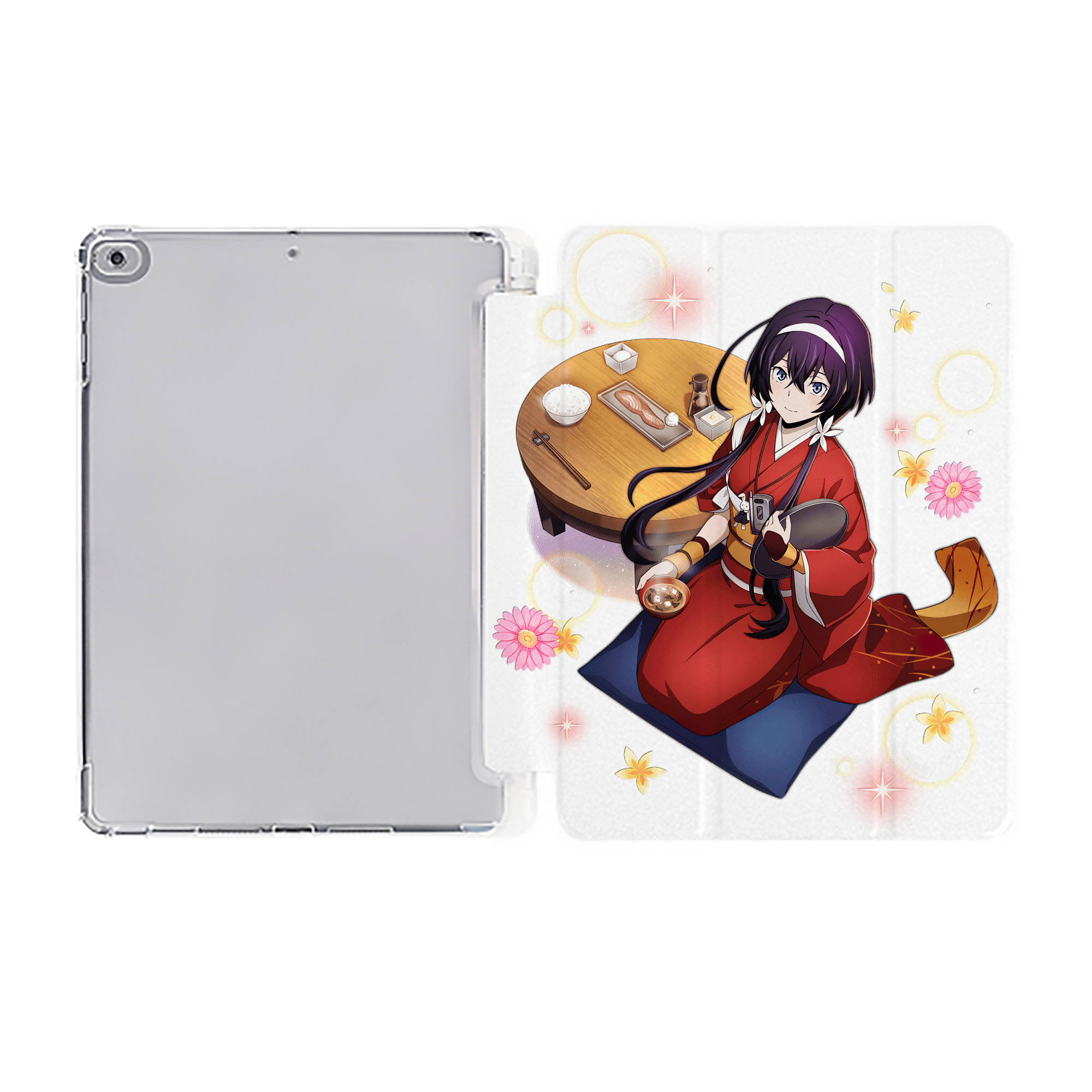 （画像用） 文豪ストレイドッグス Bungo Stray Dogs IPad ケース ペン収納付き 三つ折りスタンド PUレザー×シリコン 対応機種9.5/10.5/10.9インチ